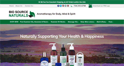 Desktop Screenshot of biosourcenaturals.com