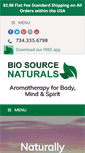 Mobile Screenshot of biosourcenaturals.com