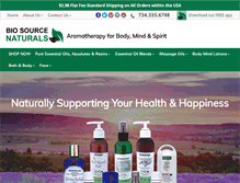 Tablet Screenshot of biosourcenaturals.com